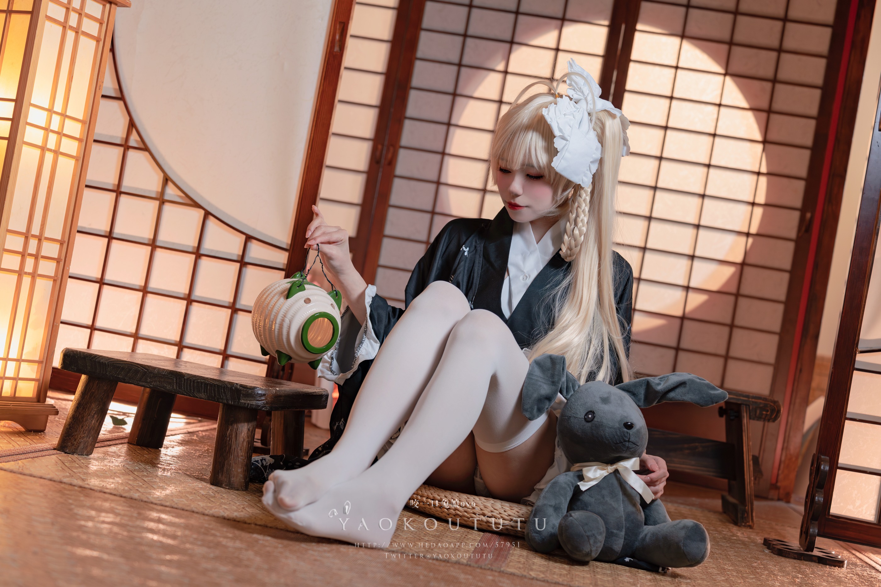 图片[1]-咬一口兔娘 – NO.040 (黏黏团子兔) 六月T3专属特典 穹妹浴衣 [42P]-XikXak